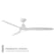 Modern Forms Fans Skylark Indoor or Outdoor Smart Ceiling Fan 2700-3000-4000-5000K LED in Matte White FR-W2202-62L-MW - alternate 6